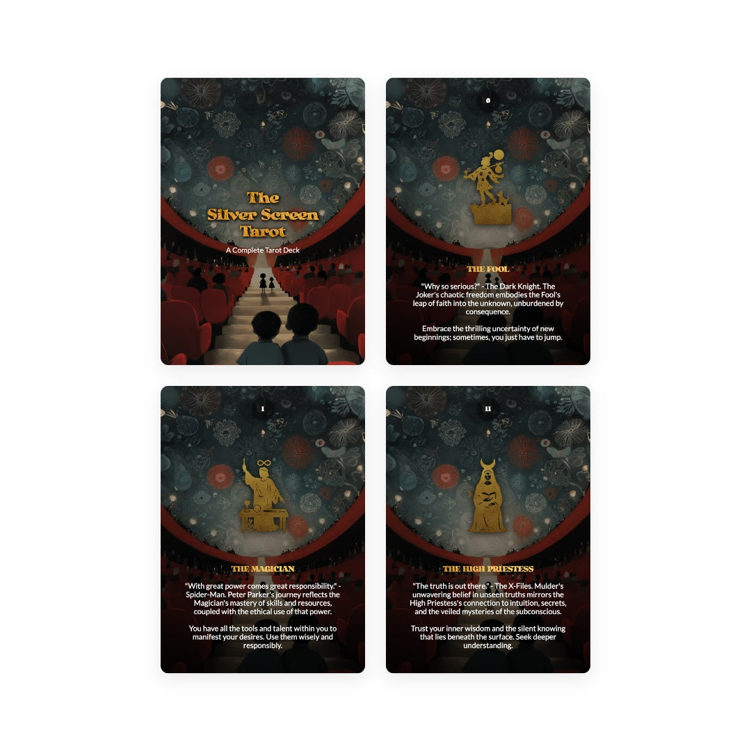 The Silver Screen Tarot  - 78 Cards