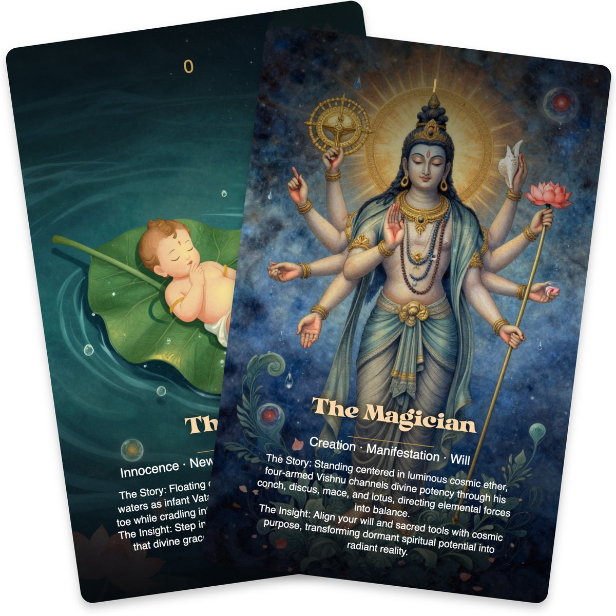 Vishnu The Keeper of Cosmic Balance Tarot — arrangement 5