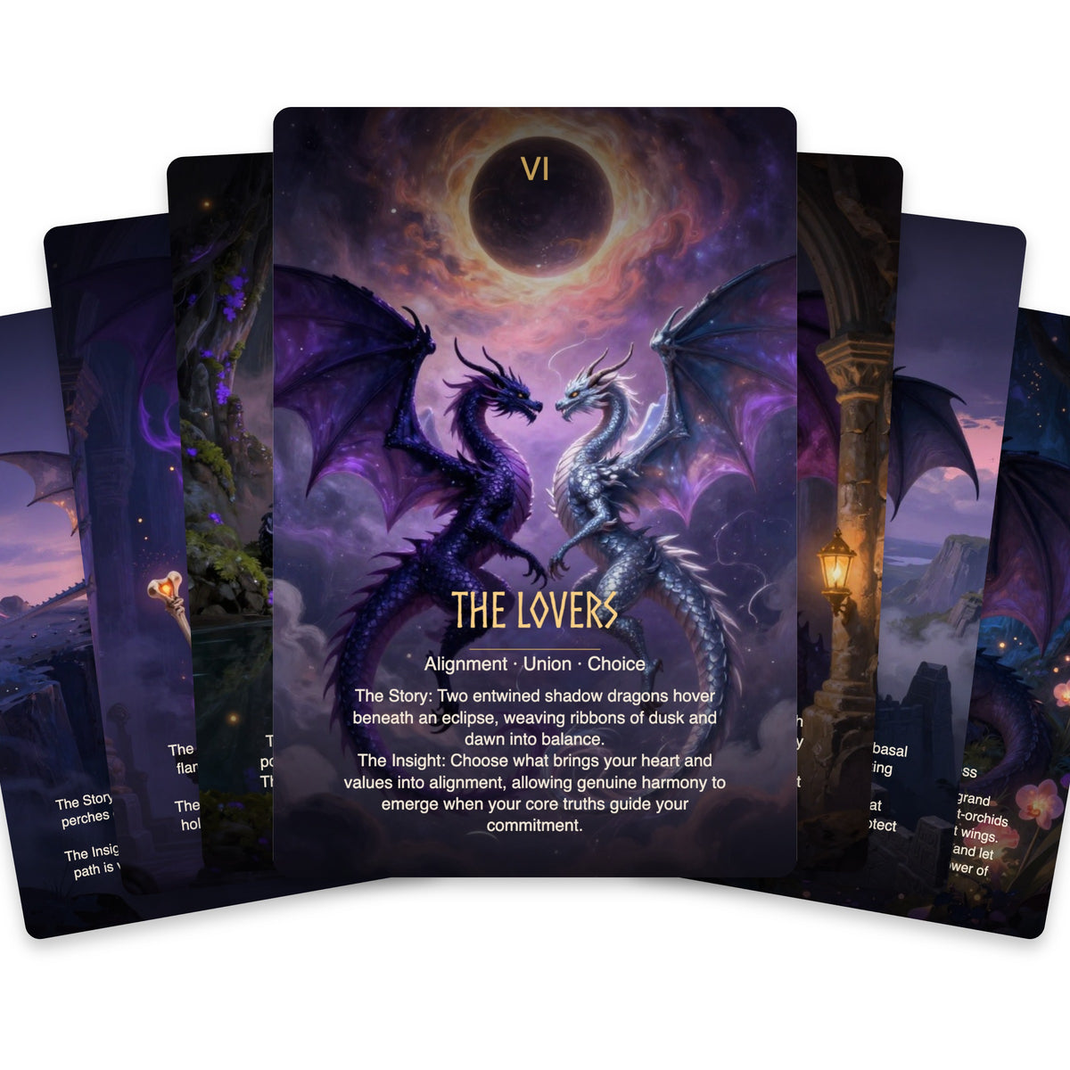 The Shadow Dragon Tarot — arrangement 3