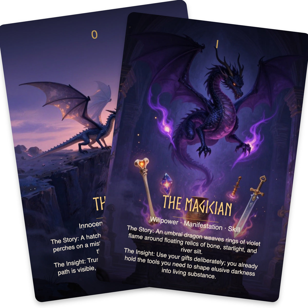 The Shadow Dragon Tarot — arrangement 6
