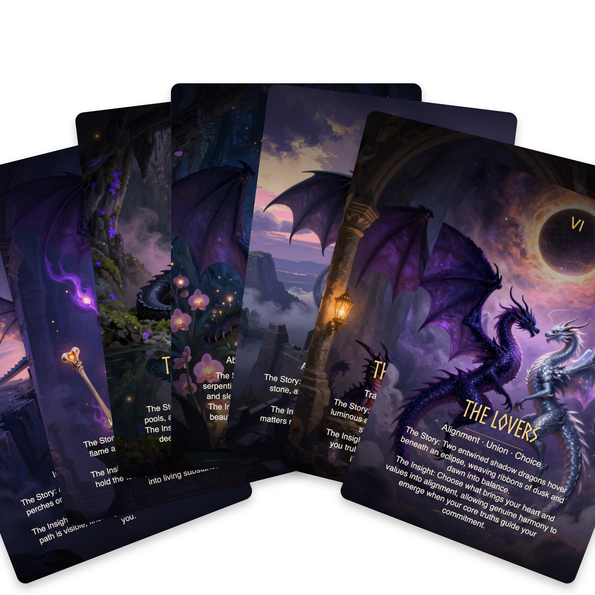 The Shadow Dragon Tarot — arrangement 9