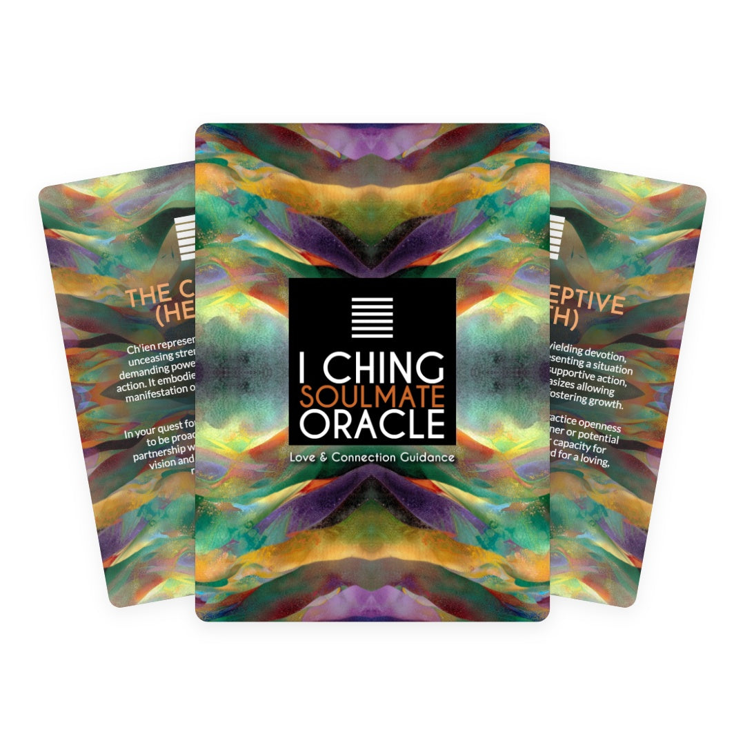 I Ching Soulmate Oracle Cards - blending ancient wisdom with soulmate guidance. Perfect for relationship readings
