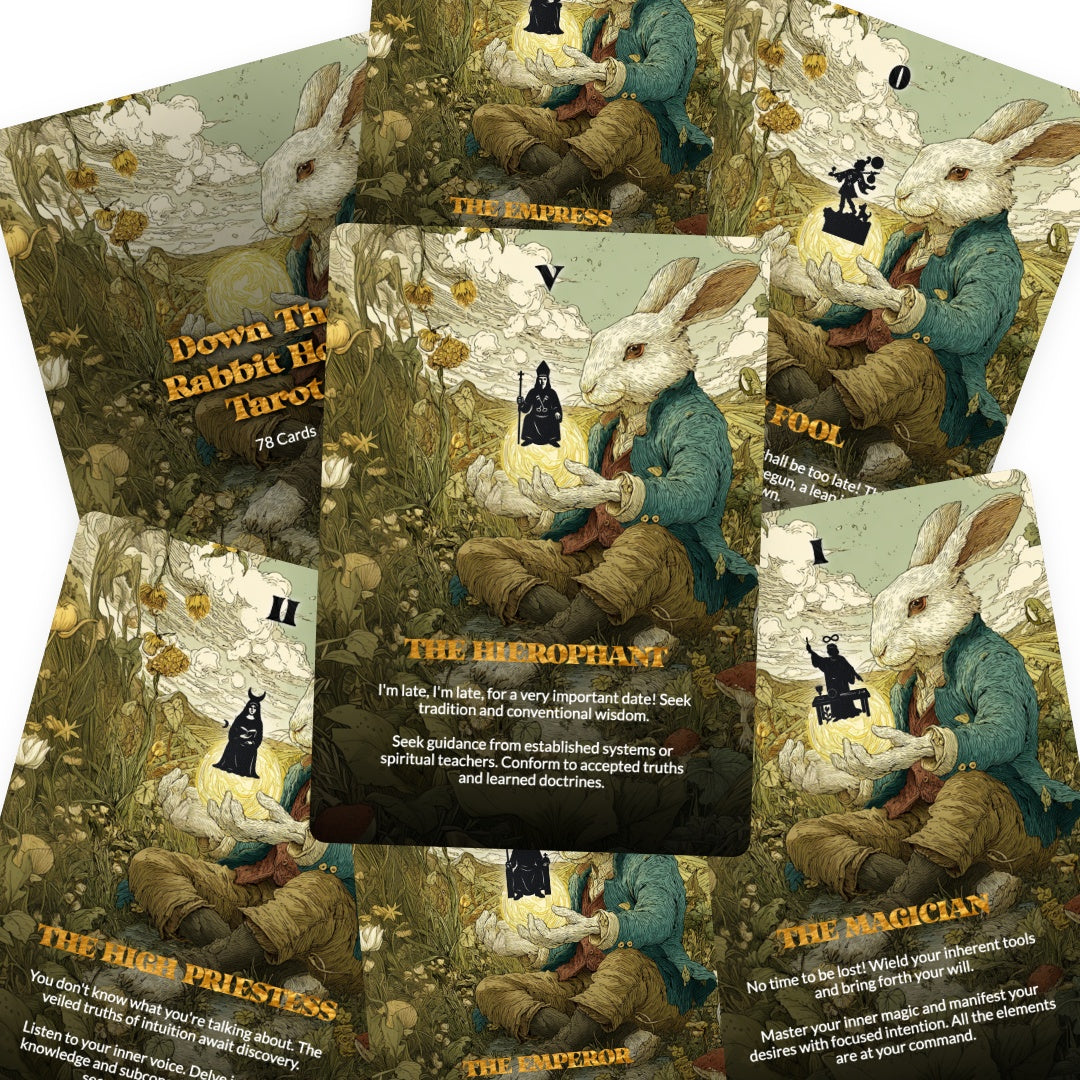 Down The Rabbit Hole Tarot - 78 Cards