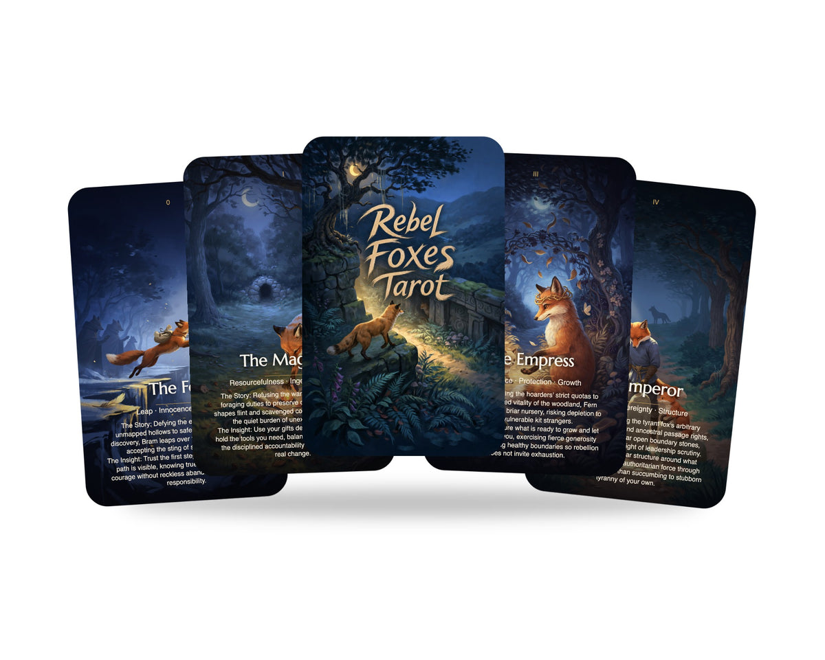 Rebel Foxes Tarot — arrangement 1