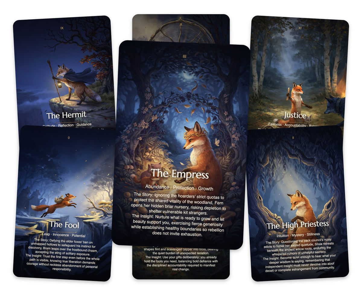 Rebel Foxes Tarot — arrangement 4