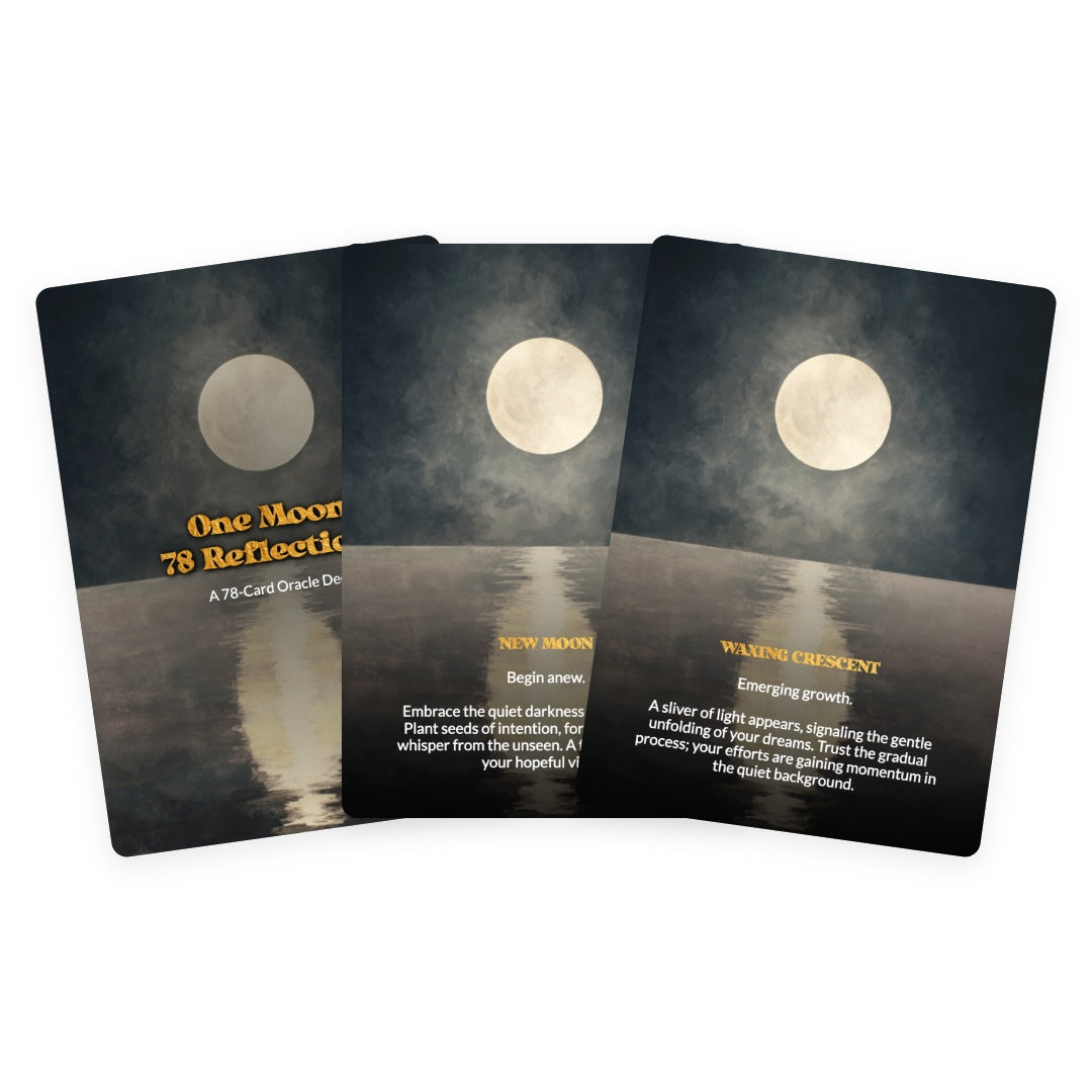 One Moon, 78 Reflections - Oracle Cards
