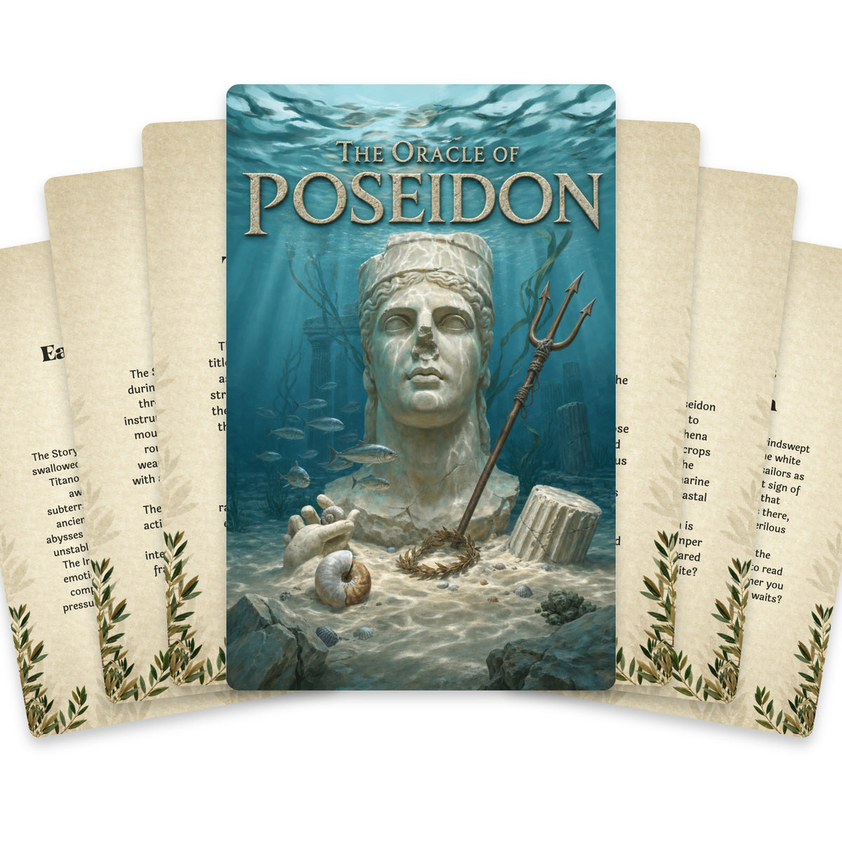 The Oracle of Poseidon – Greek Sea God Oracle Cards, 22-Card Mythology Deck — arrangement 1