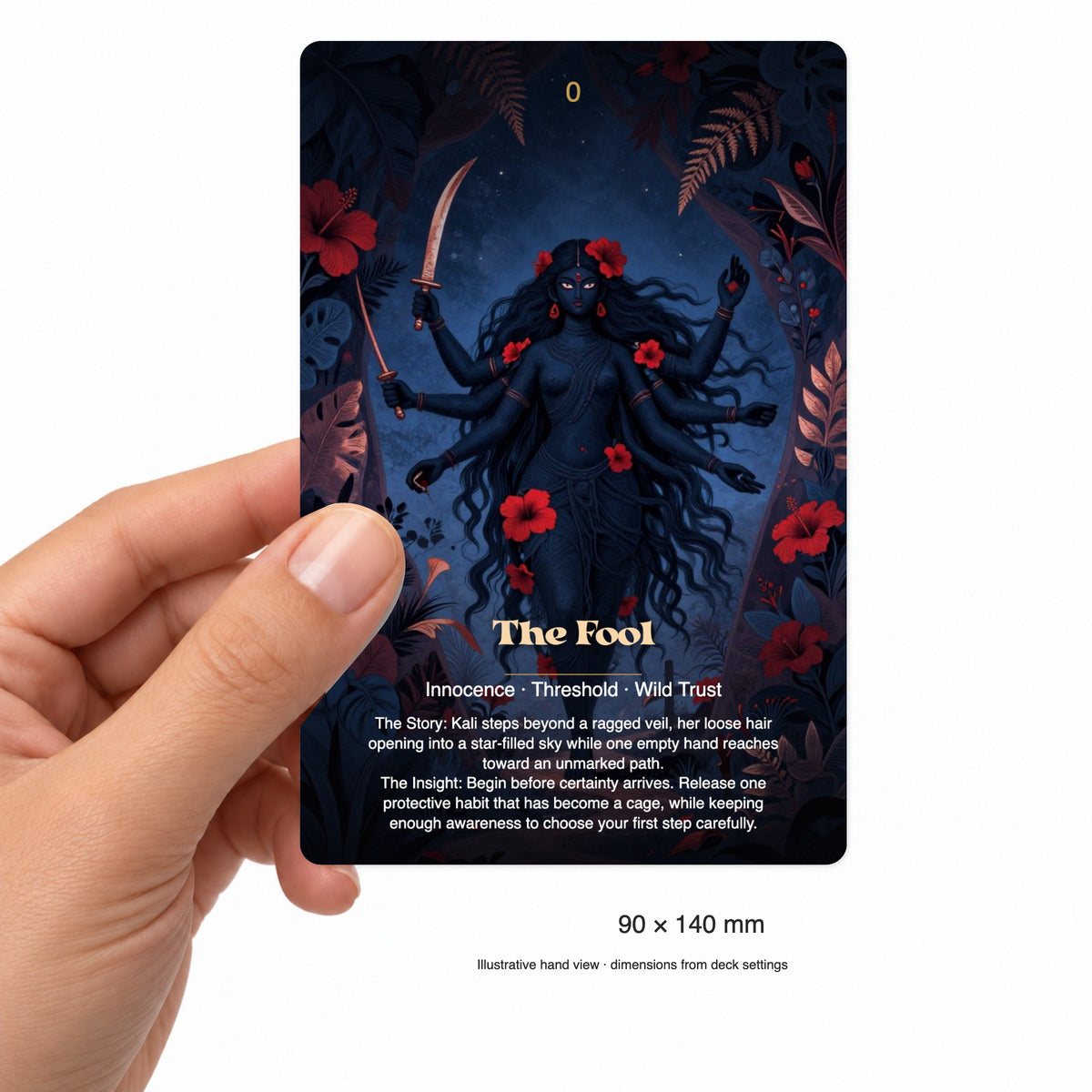 Kali The Fire of Liberation Tarot — arrangement 4
