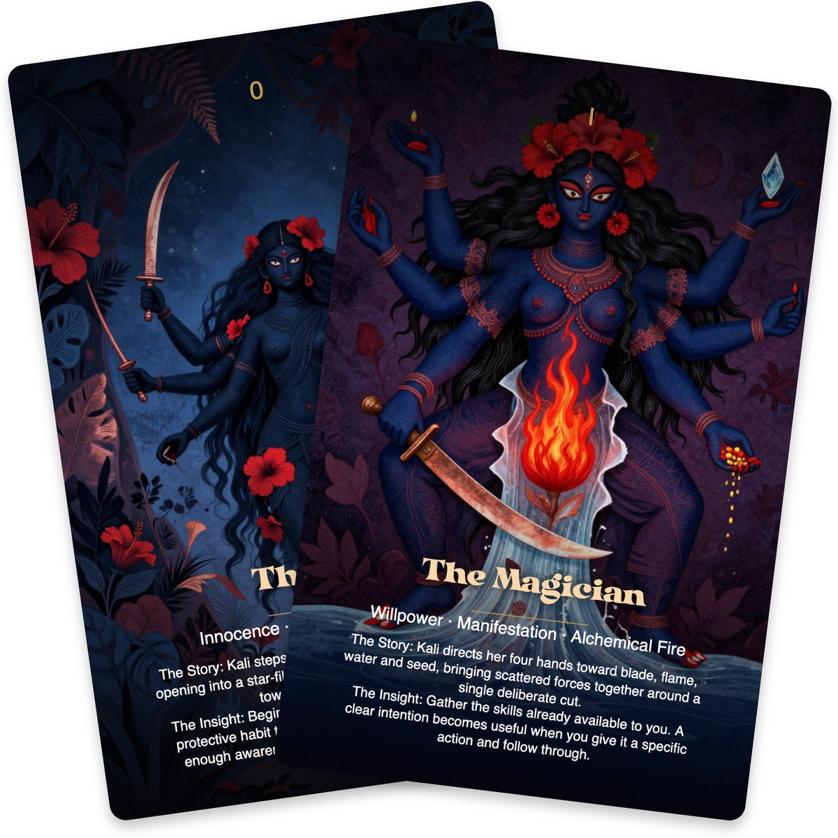 Kali The Fire of Liberation Tarot — arrangement 5