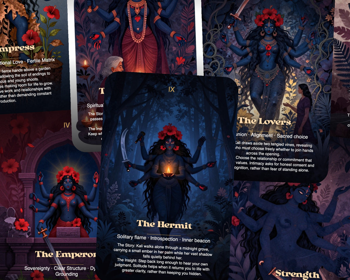 Kali The Fire of Liberation Tarot — arrangement 6
