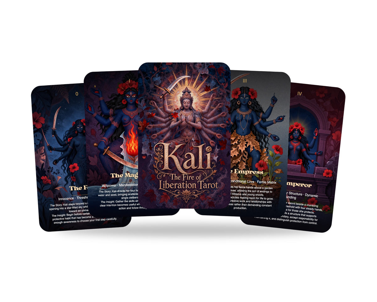 Kali The Fire of Liberation Tarot — arrangement 7
