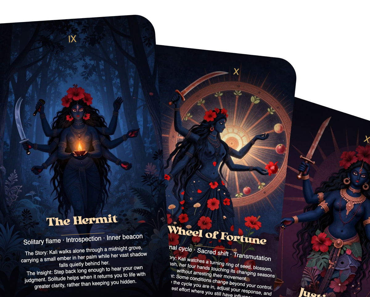 Kali The Fire of Liberation Tarot — arrangement 9
