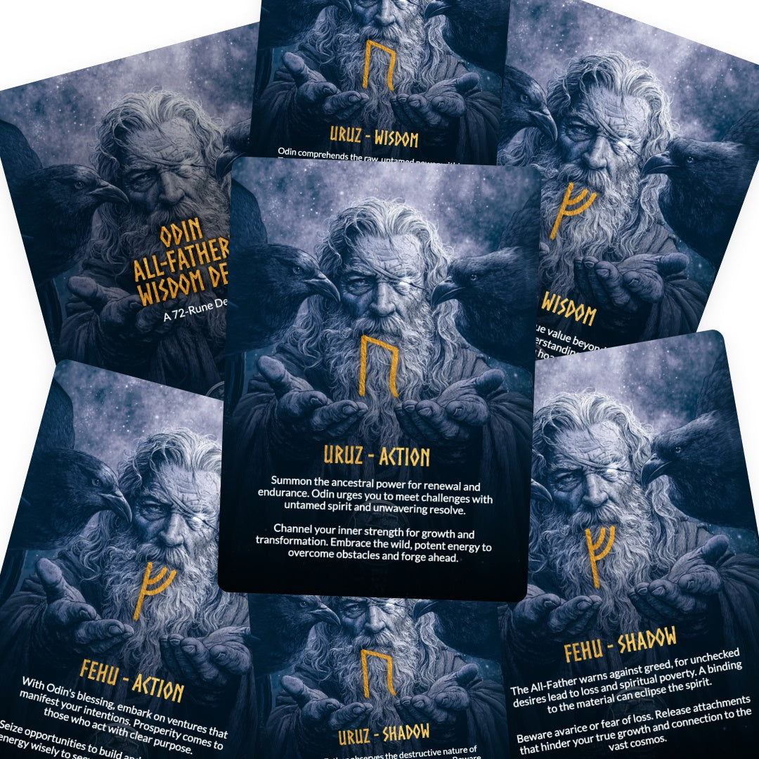 Odin: All-Father's Wisdom Deck - 72 Runes