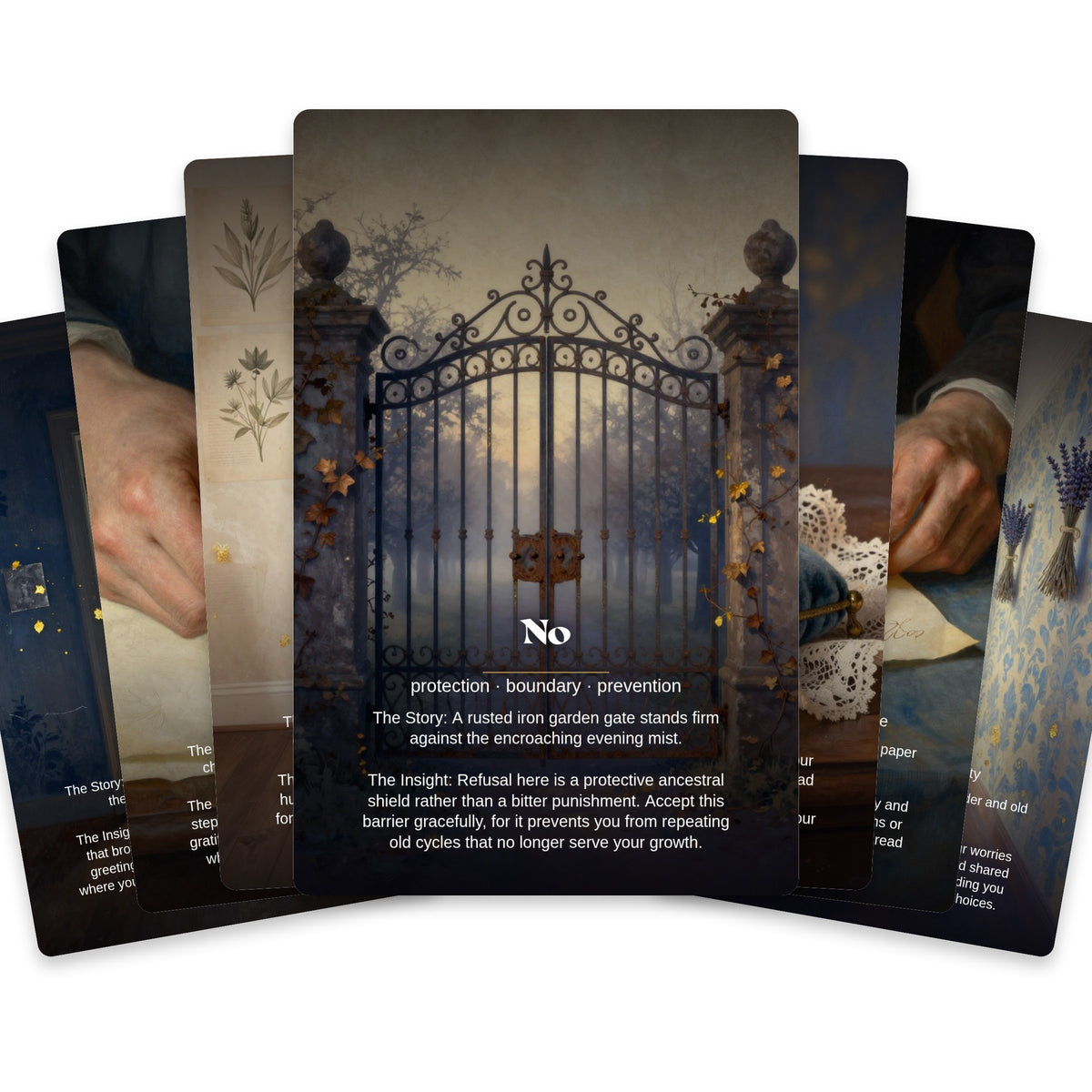 The Ancestral Whisper - 24 Séance & Oracle Cards — arrangement 3