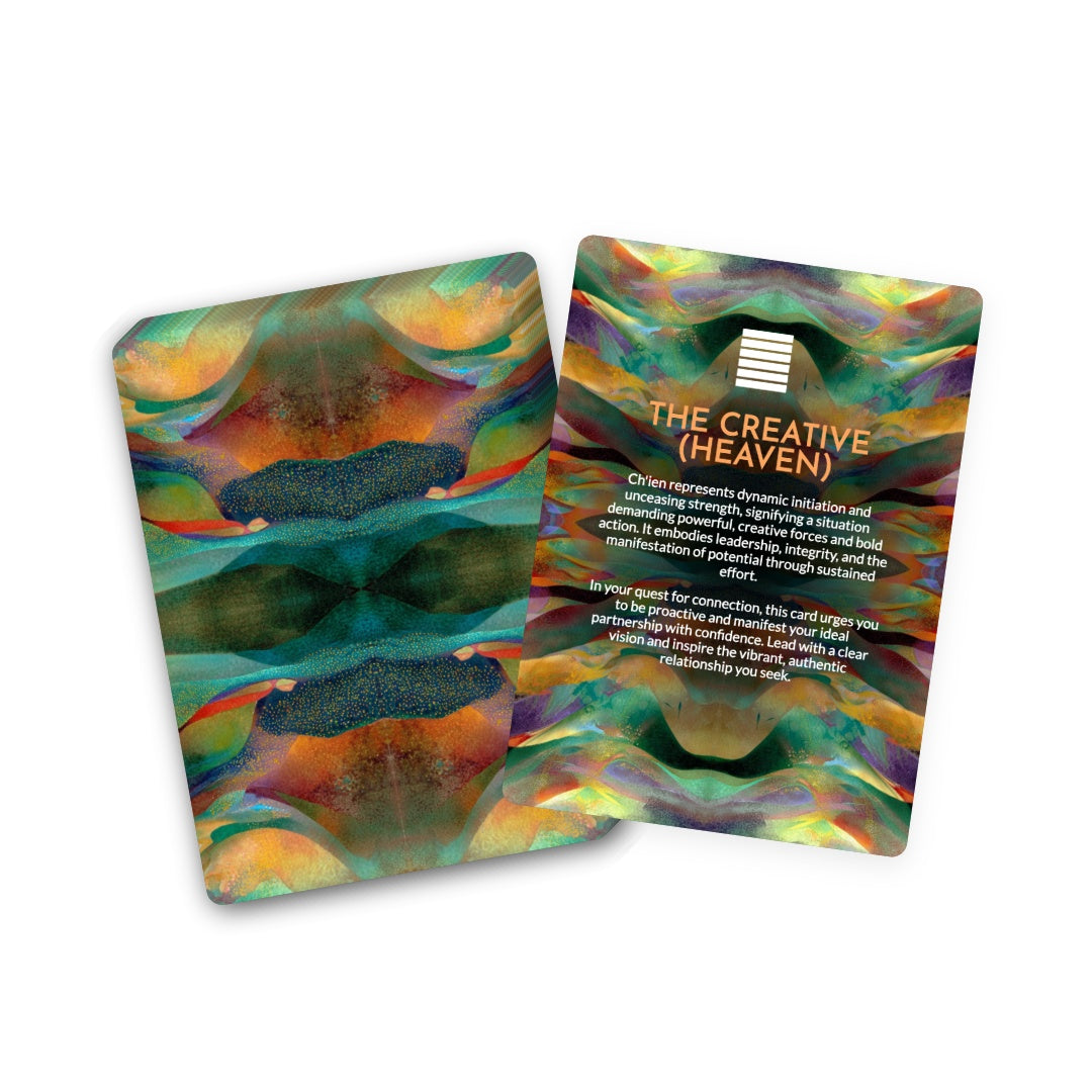 I Ching Soulmate Oracle Cards - blending ancient wisdom with soulmate guidance. Perfect for relationship readings