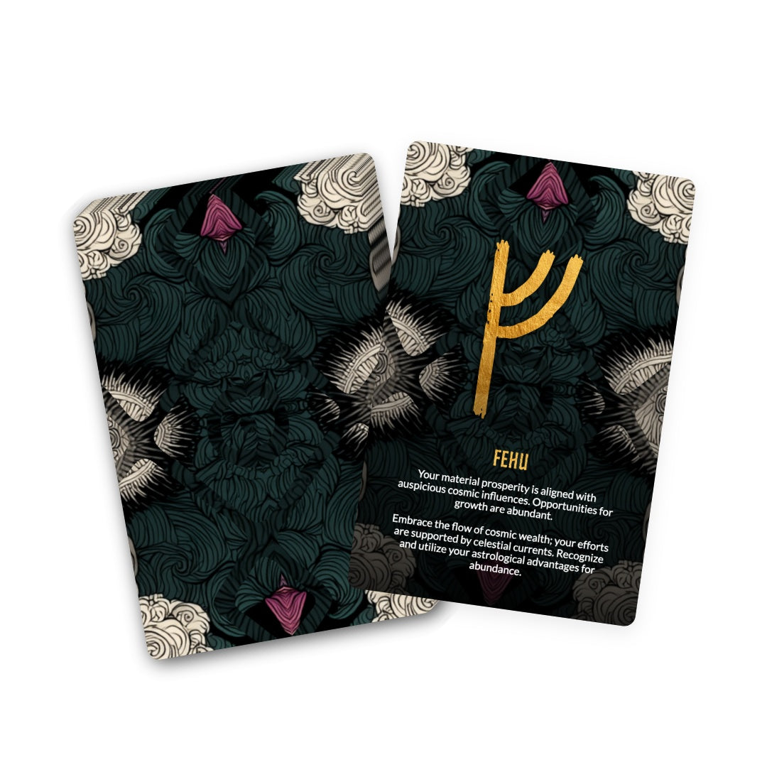 Zodiacal Rune Divination Deck