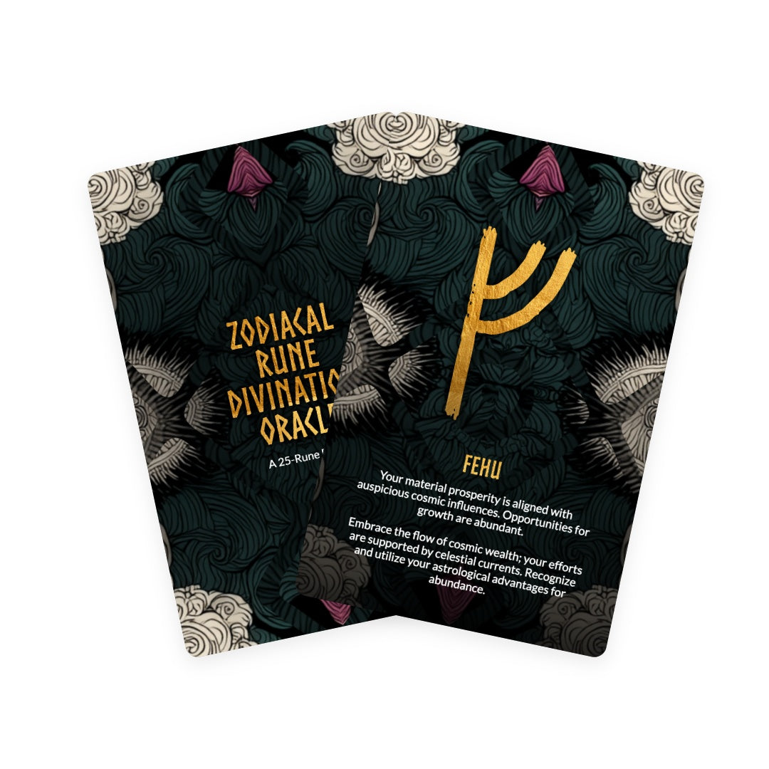 Zodiacal Rune Divination Deck