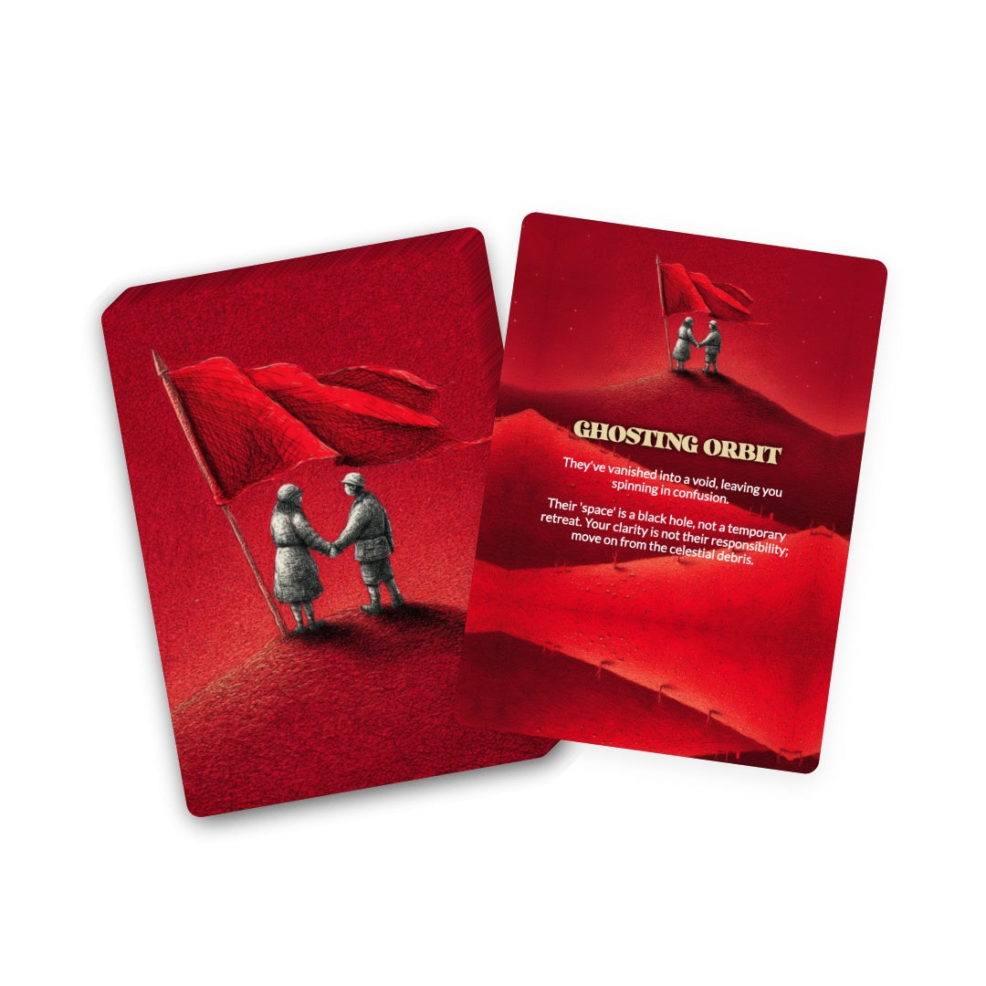 Cosmic Red Flag Oracle Deck - 78 Oracle Cards