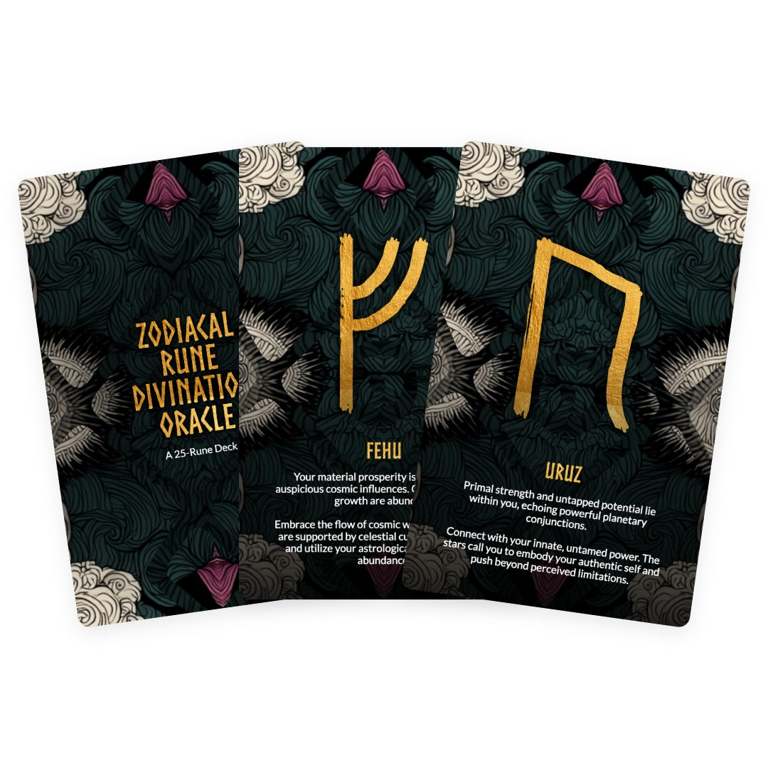 Zodiacal Rune Divination Deck