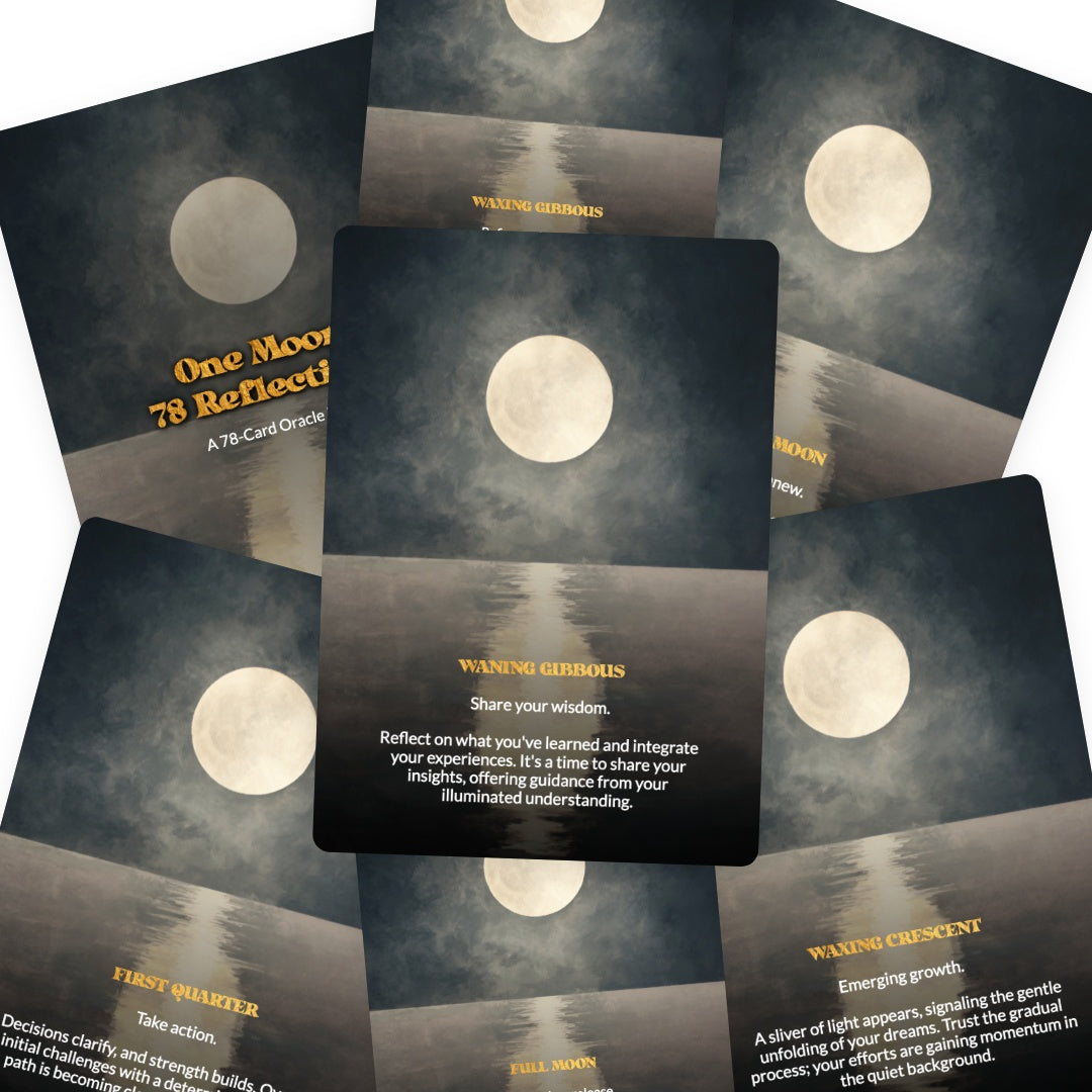 One Moon, 78 Reflections - Oracle Cards