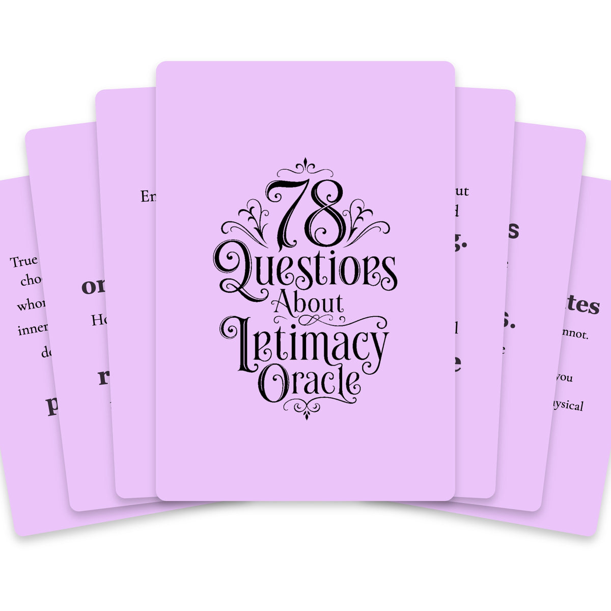 78 Questions About Intimacy Oracle — arrangement 1