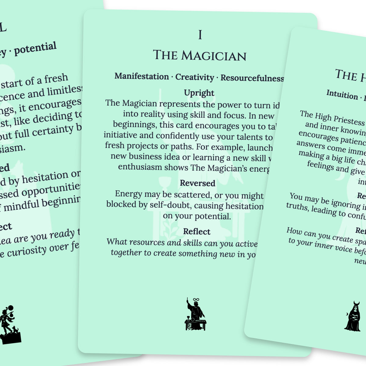 The Tarot of New Beginnings — For Beginners — arrangement 4
