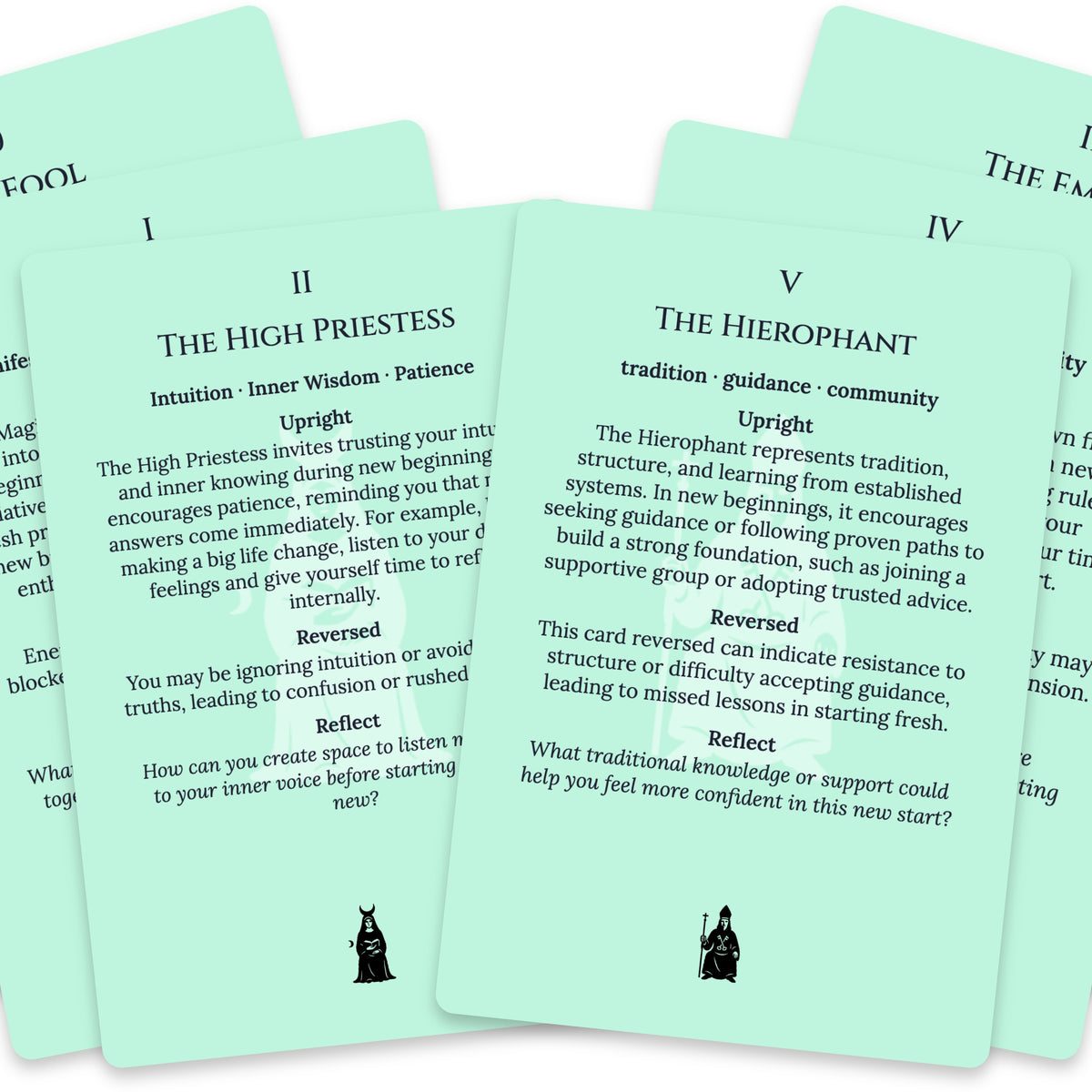 The Tarot of New Beginnings — For Beginners — arrangement 6