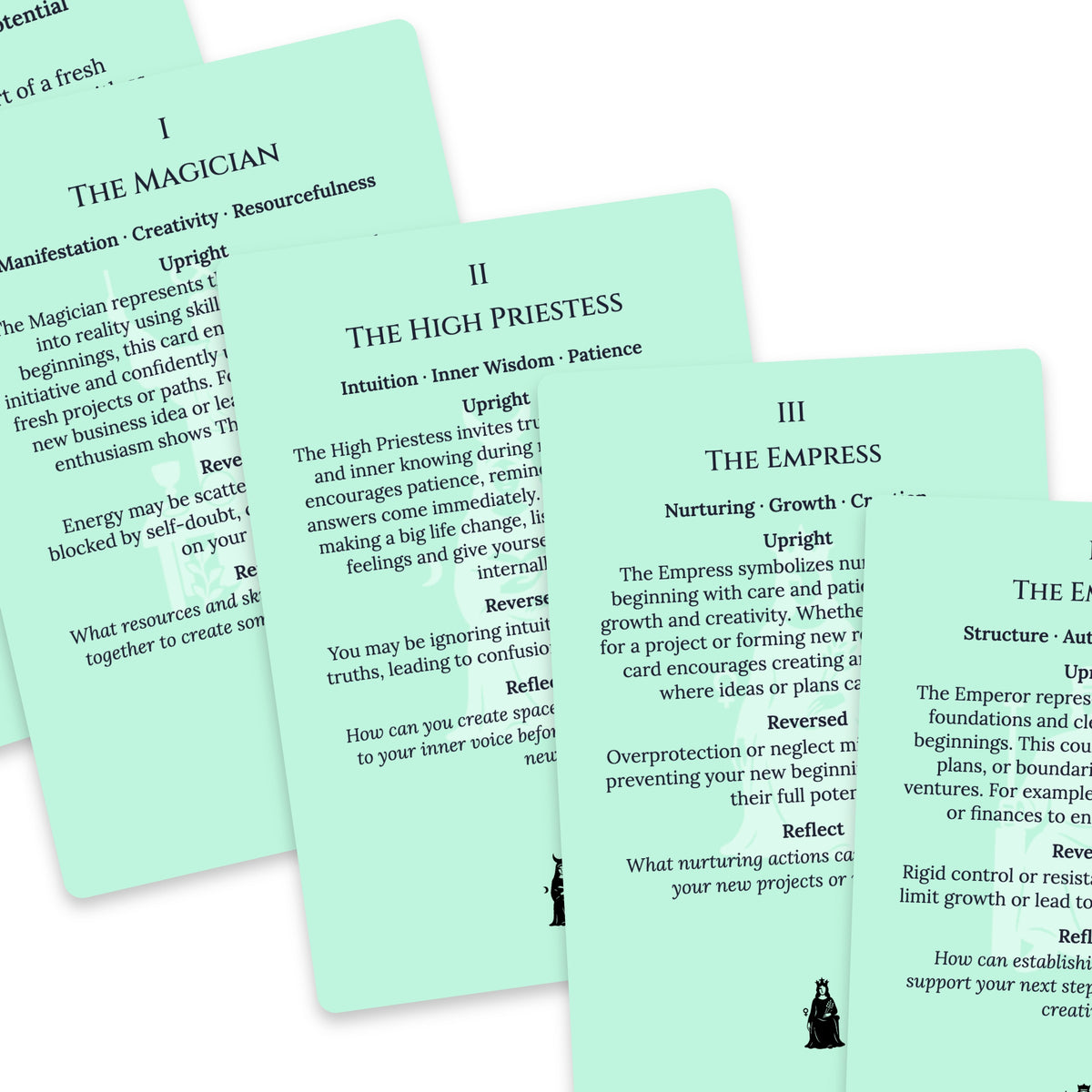 The Tarot of New Beginnings — For Beginners — arrangement 8