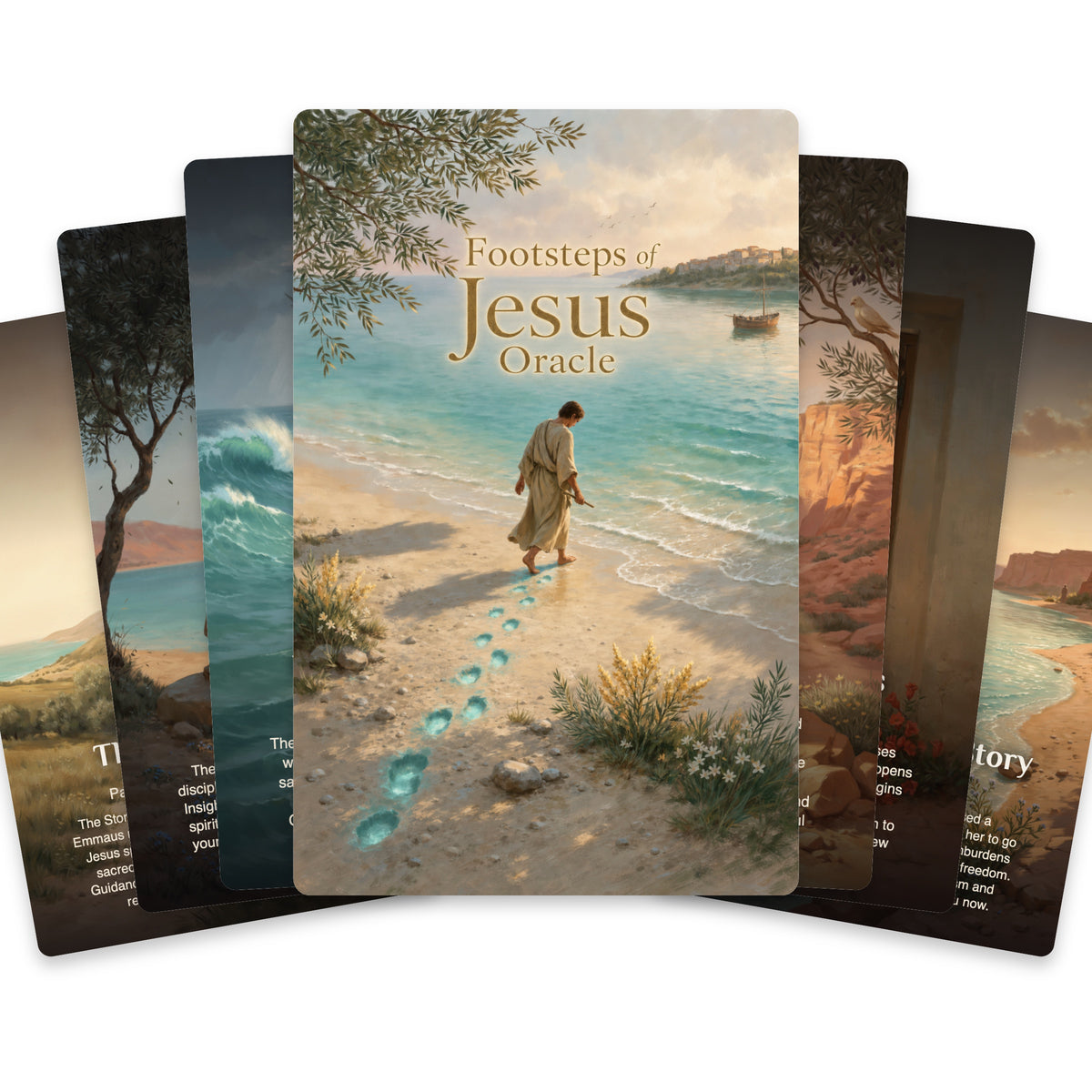 Footsteps of Jesus Oracle - 22 Oracle cards — arrangement 1
