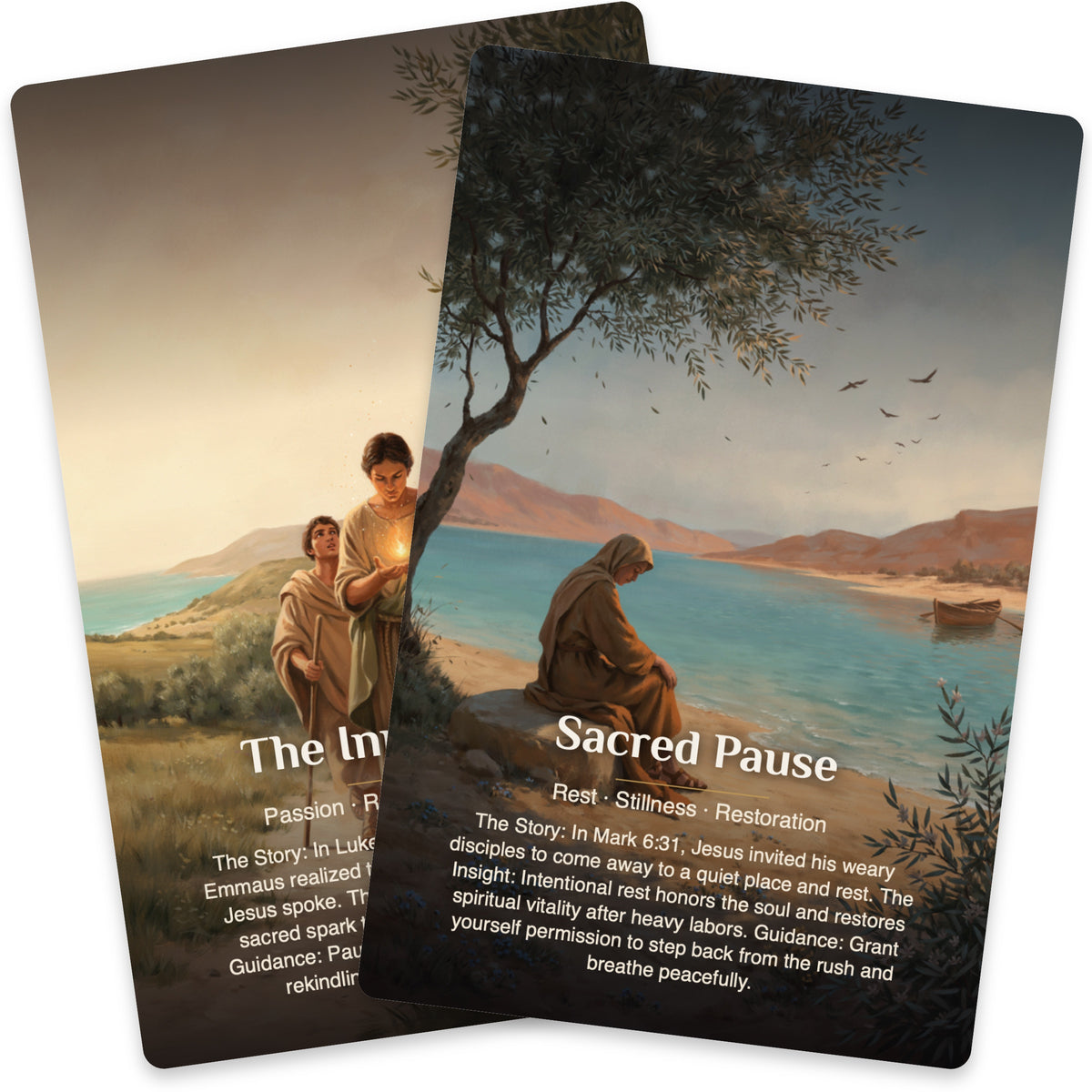 Footsteps of Jesus Oracle - 22 Oracle cards — arrangement 10
