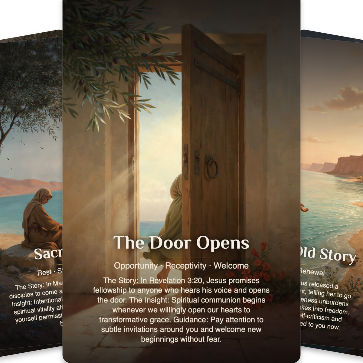 Footsteps of Jesus Oracle - 22 Oracle cards — arrangement 11