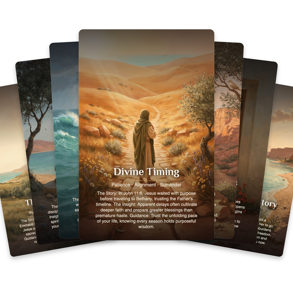 Footsteps of Jesus Oracle - 22 Oracle cards — arrangement 2