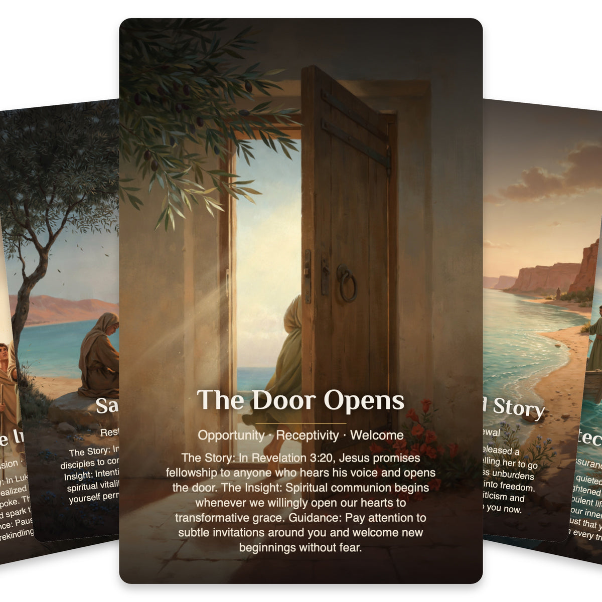 Footsteps of Jesus Oracle - 22 Oracle cards — arrangement 3