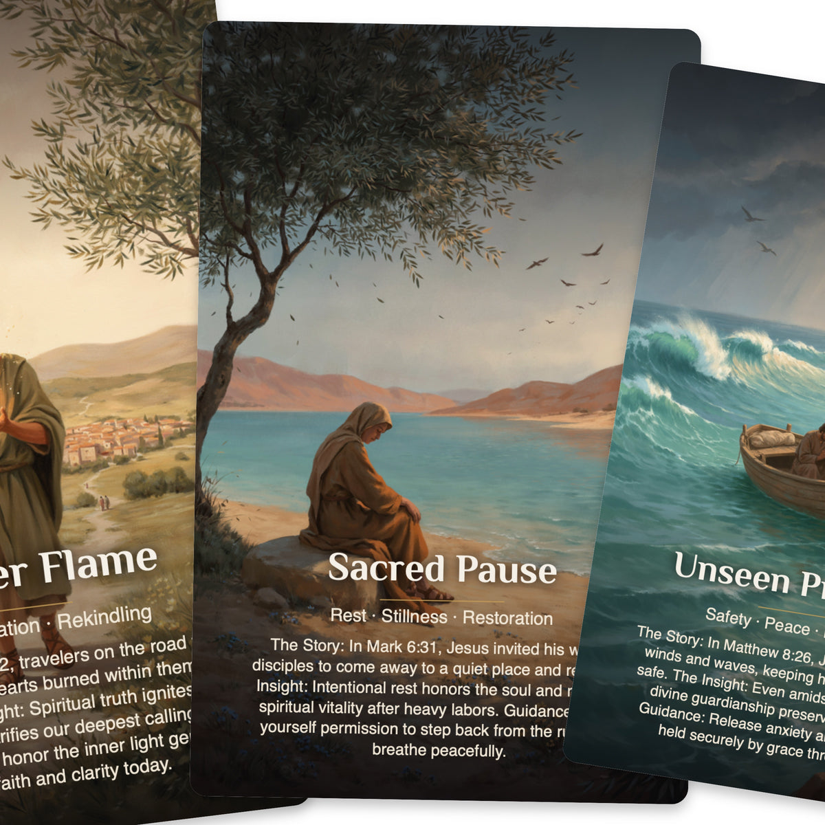 Footsteps of Jesus Oracle - 22 Oracle cards — arrangement 4