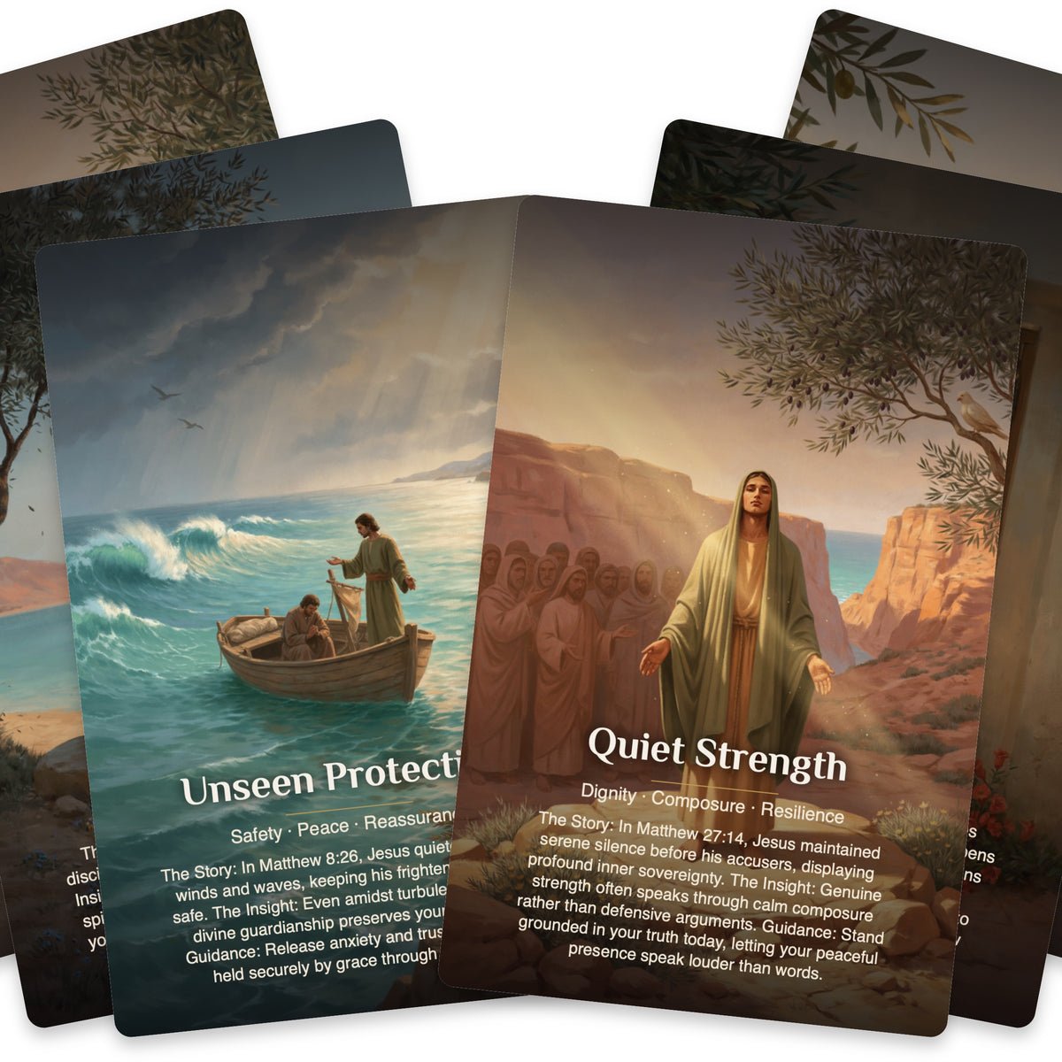 Footsteps of Jesus Oracle - 22 Oracle cards — arrangement 6
