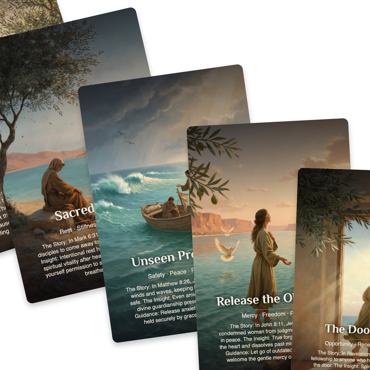 Footsteps of Jesus Oracle - 22 Oracle cards — arrangement 8