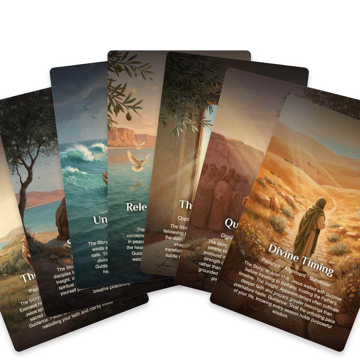 Footsteps of Jesus Oracle - 22 Oracle cards — arrangement 9