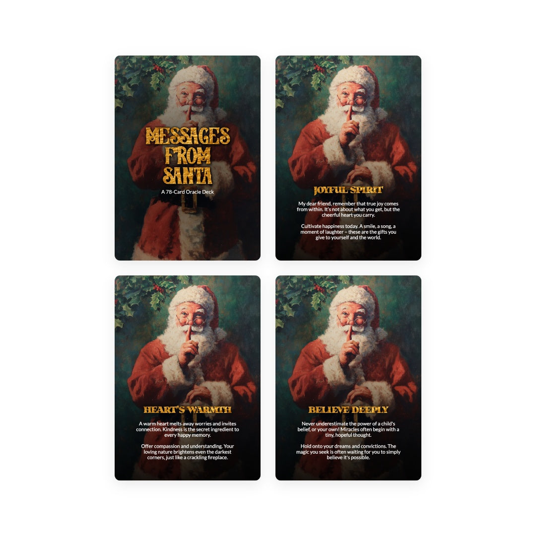 Messages from Santa Oracle - 78 Cards