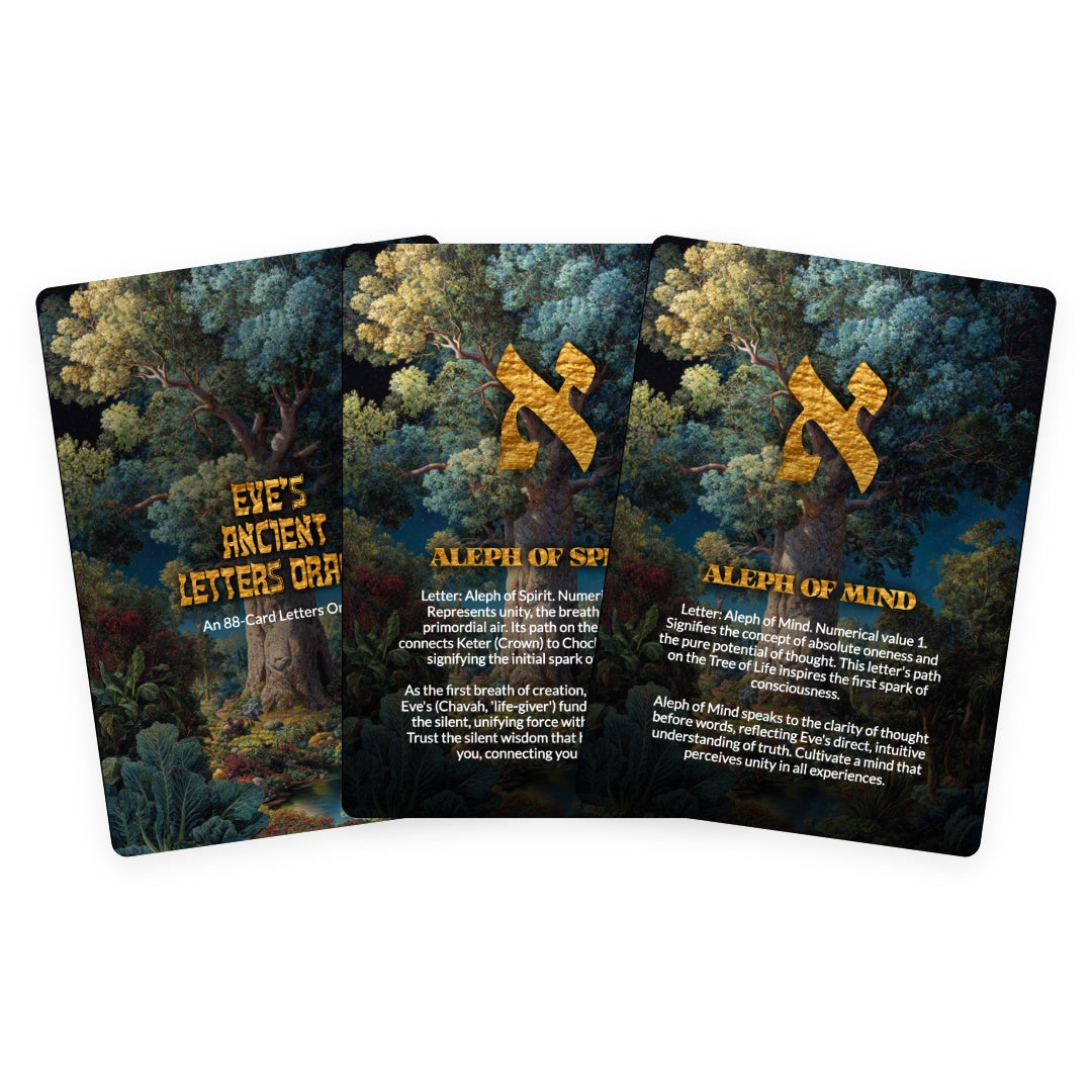 Eve's Ancient Letters Oracle - 88 Cards Deck