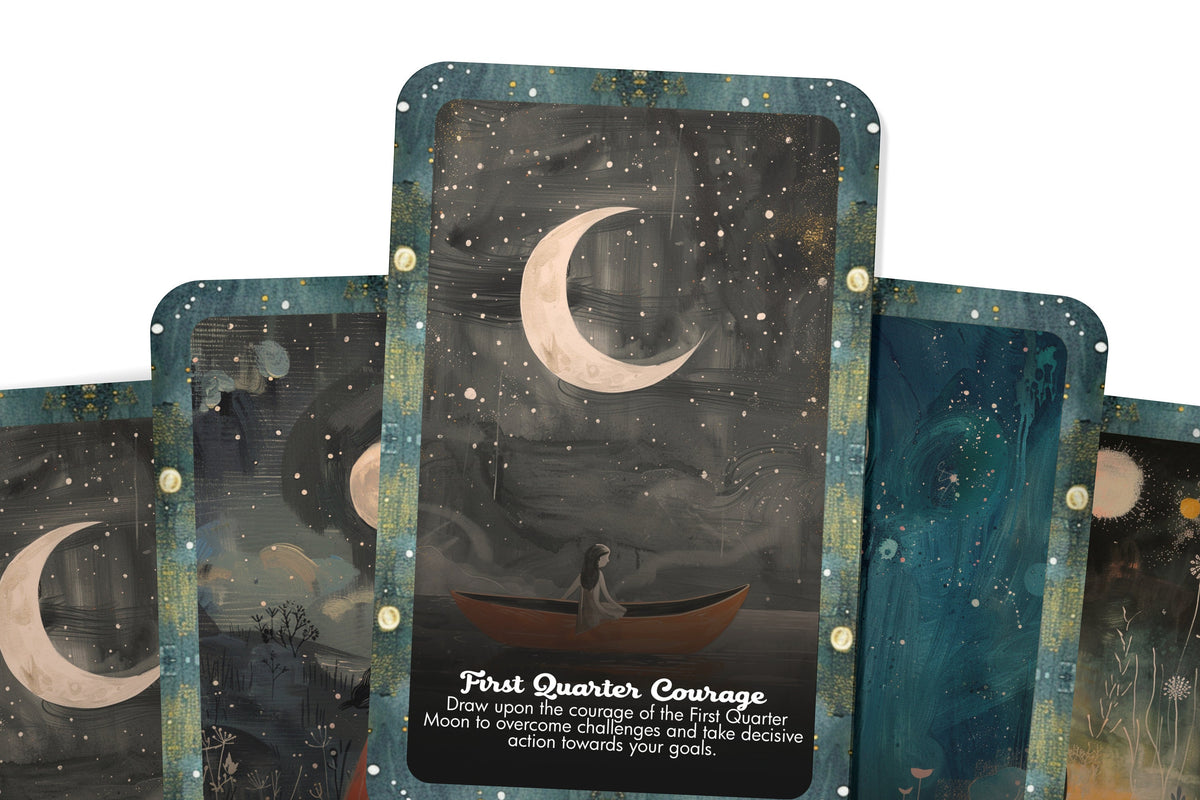 Moon Phases and Celestial Energy Oracle - 22 Oracle Cards – Ibiza Tarot