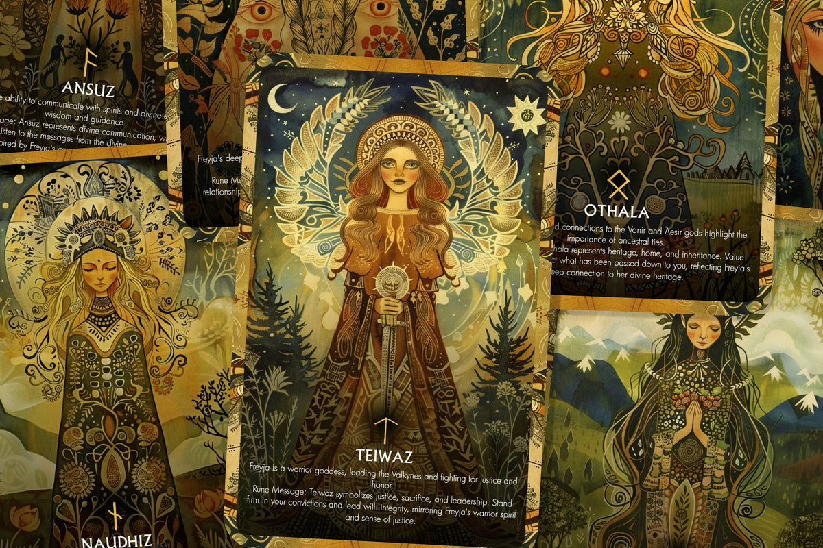 Freyja In Runes The Runes of Freyja - 26 cards - Runes Oracle - Oracle Deck - Fortune ...