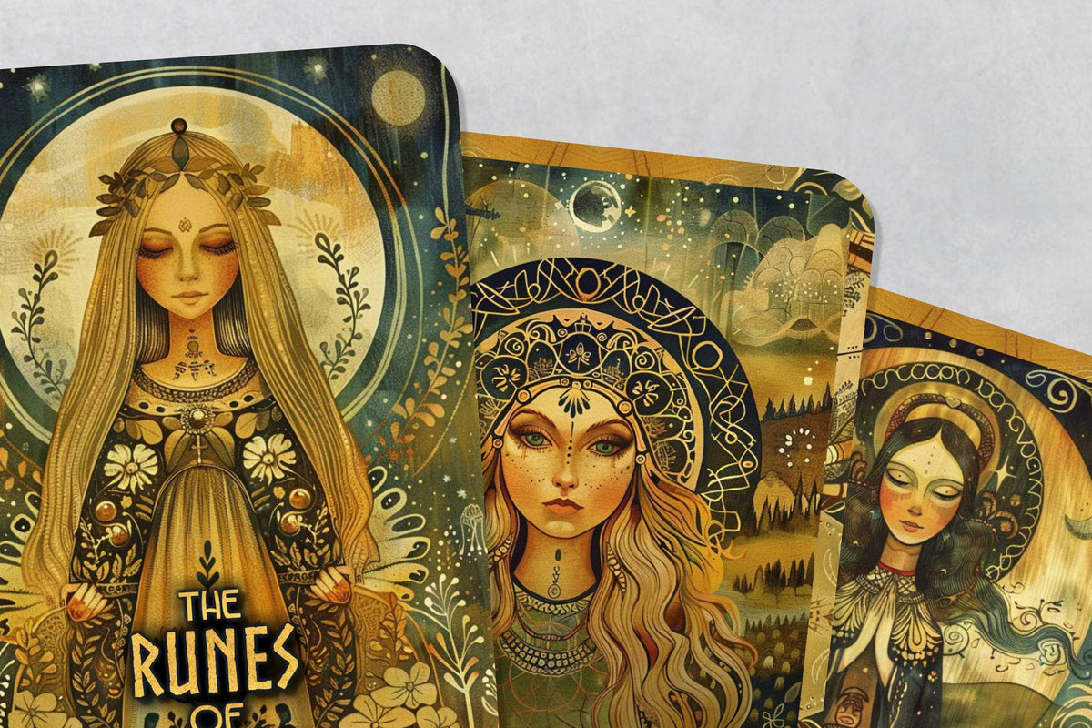 Freya Yule Runes The Runes of Freyja - 26 cards - Runes Oracle - Oracle Deck - Fortune ...