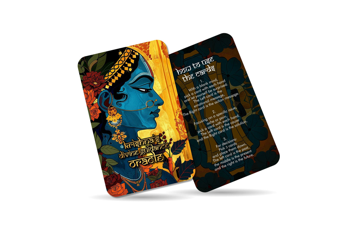 Krishna Oracle Card Krishna's Divine Guidance Oracle - 22 Oracle Cards - UK Edition - Divi ...
