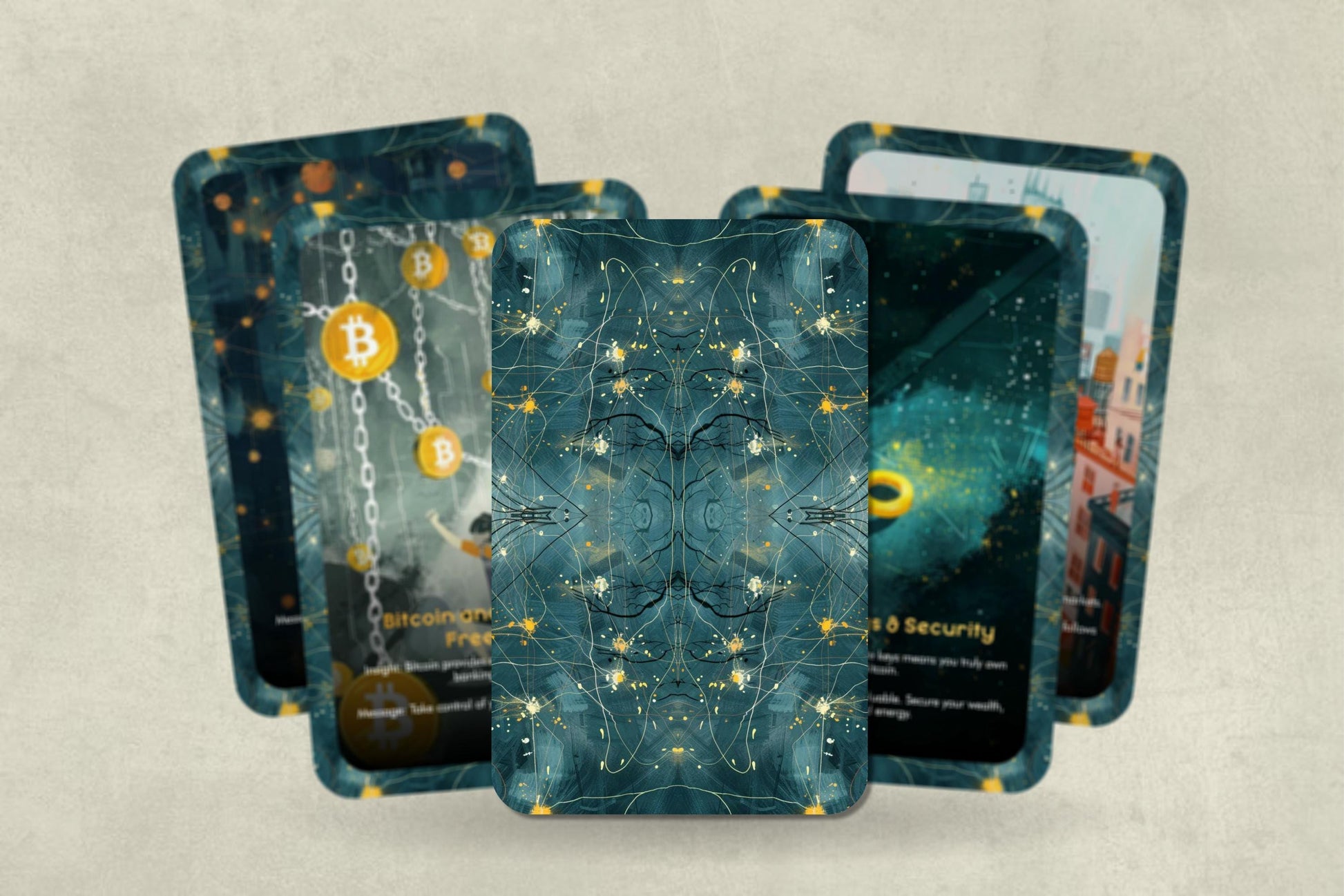 Bitcoin Oracle Cards - A Journey Through Digital Gold - Divination tool designed to unlock insights, facts, and wisdom about Bitcoin