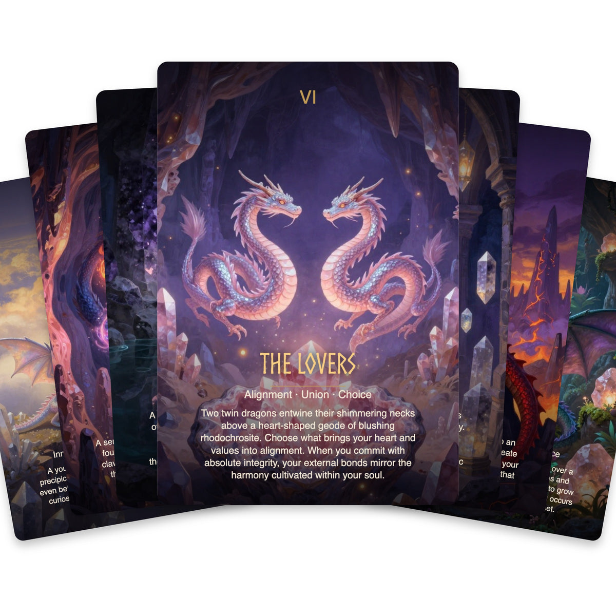 The Crystal Dragon Tarot - 78 Cards