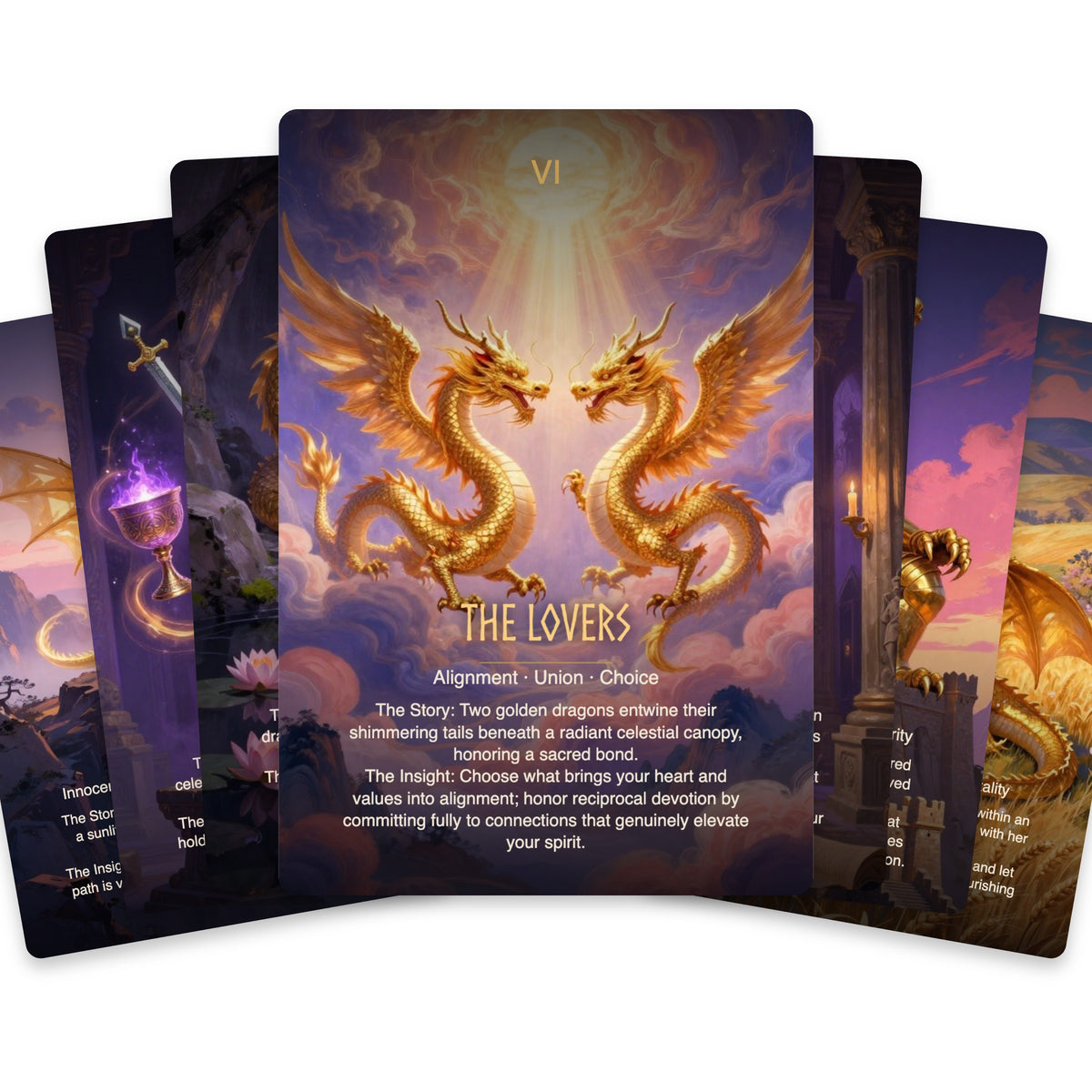 The Ancient Dragon Oracle - 78 Tarot Cards
