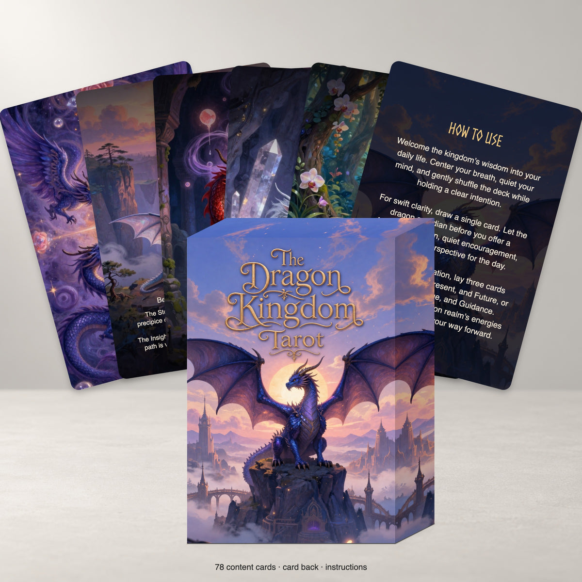 The Dragon Kingdom Tarot - 78 Cards