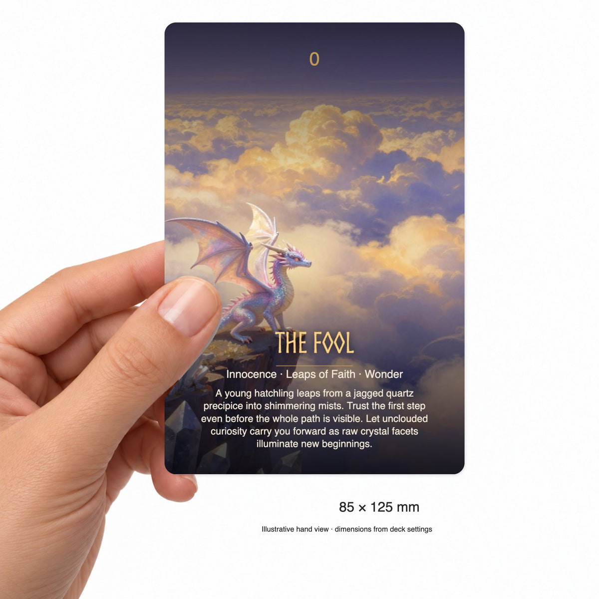 The Crystal Dragon Tarot - 78 Cards