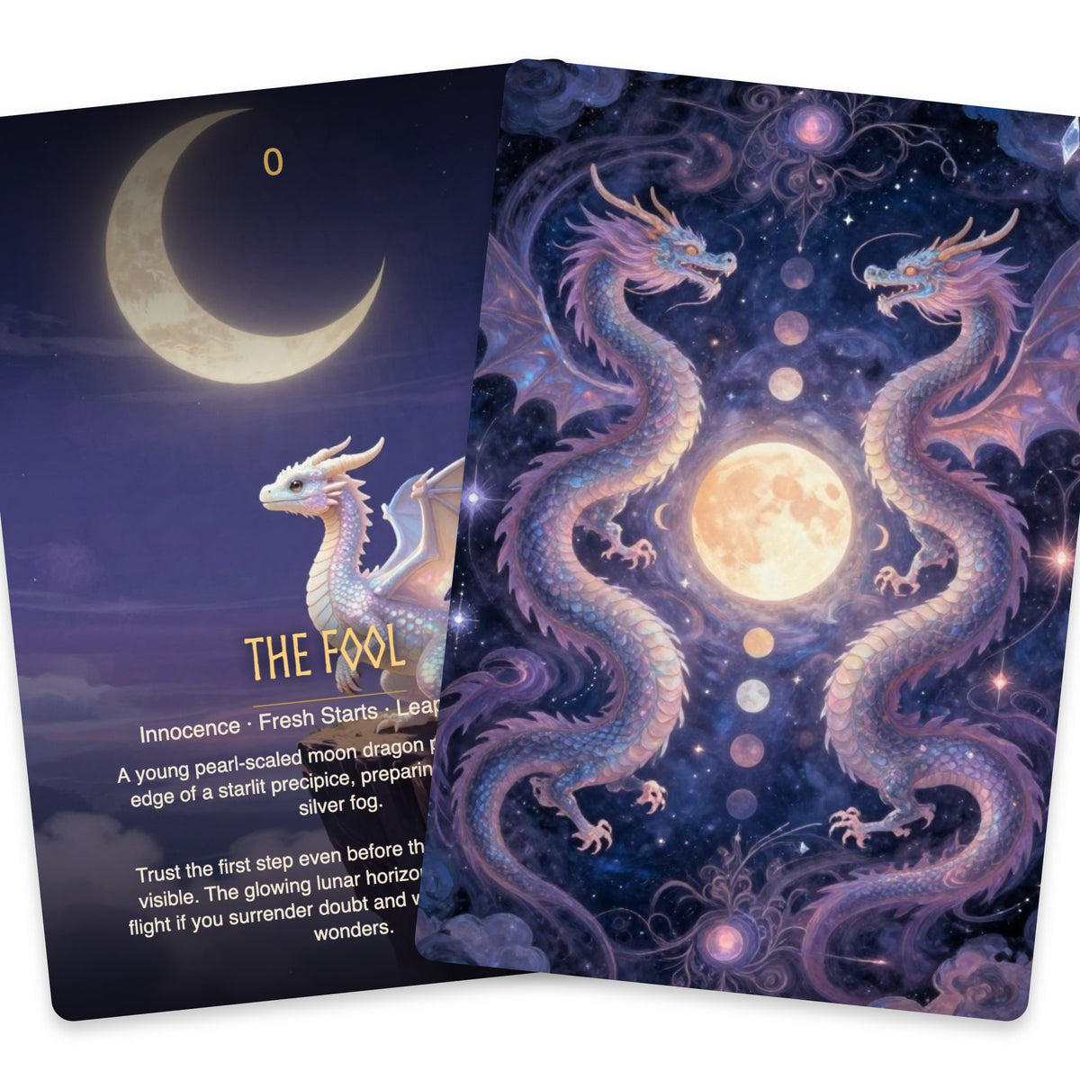 The Moon Dragon Tarot - 78 Cards