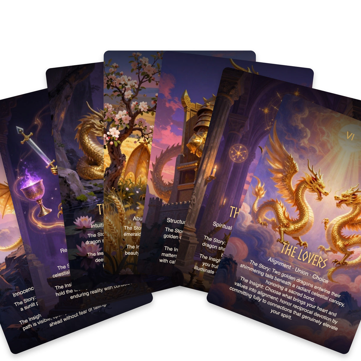 The Ancient Dragon Oracle - 78 Tarot Cards